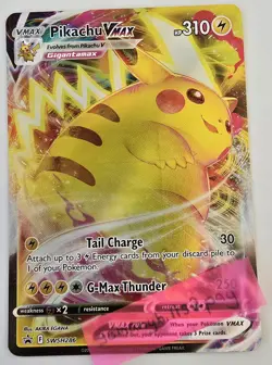 Pikachu Vmax SWSH286 NM Full Art Promo Pokemon Card - Image 2