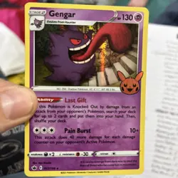 Gengar (2021 Copyright Date) 057/198 Trick or Trade Holo Pokemon Card - Image 1