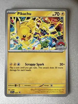 Pikachu Promo 2025 World Championships SVP EN 225 Pokemon Card Worlds - Image 1