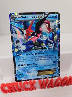 Ash-Greninja EX XY133 Black Star Promo Holo Card Nintendo Pokemon Card HP - Image 2