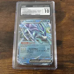 SUICUNE EX 010/034 POKEMON TRADING CARD GAME CGC 10 HOLO RARE - Image 1