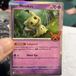 Mimikyu 097/193 Trick or Trade 2023 Holo Pokemon Card - Image 1
