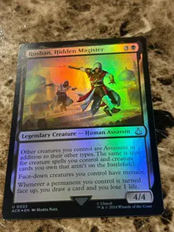 ROSHAN, HIDDEN MAGISTER Magic MTG Assassin's Creed Foil - Image 1