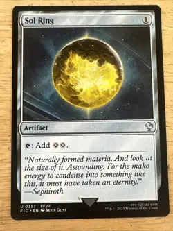 Sol Ring 0357 - Final Fantasy Commander - Uncommon - NM (see pics) MTG - Image 1