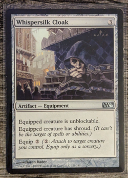 MTG: Whispersilk Cloak (Core Set 2010)(UNCOMMON) - Image 1
