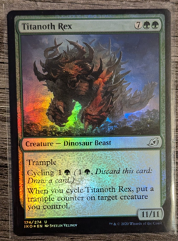 MTG: Titanoth Rex (Ikoria: Lair of Behemoths)(FOIL UNCOMMON) - Image 1