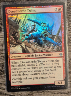 MTG: Dreadhorde Twins (War of the Spark)(FOIL UNCOMMON) - Image 1