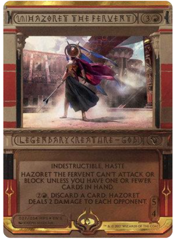 Hazoret the Fervent Masterpiece Series: Amonkhet Invocations Foil Mtg - Image 3