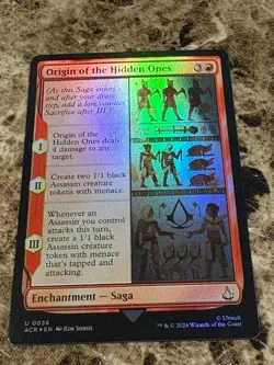ORIGIN OF THE HIDDEN ONES Magic MTG Assassin's Creed Foil - Image 1