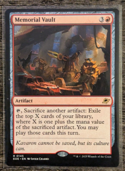 MTG: Memorial Vault (Edge of Eternities)(RARE) - Image 1