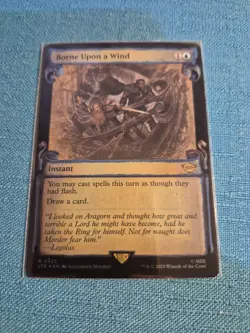 MTG LOTR Borne Upon a Wind #495 💥 FOIL 💥 SPECIAL EDITION SCROLL Lord Rings - Image 1