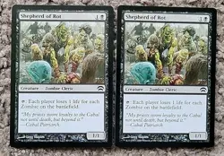2x X2 Magic MTG Shepherd of Rot Planechase Regular Common LP-NM - Image 1