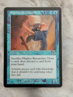 MTG Hapless Researcher Torment 43 NM Vintage Magic the Gathering - Image 1