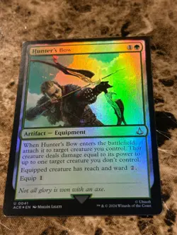 HUNTER'S BOW Magic MTG Assassin's Creed Foil - Image 1