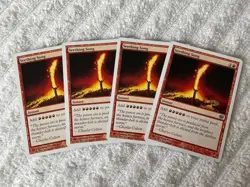 Magic the Gathering MTG Playset 4x Seething Song 9th Edition HP - Image 1