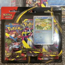 Pokemon TCG | Mega Evolution 3 Pack Blister Psyduck/Golduck New & Sealed - Image 2
