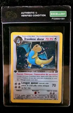 Dracolosse Obscur Holo 5/82 Edition 1 Team Rocket Pokemon 2001 Swirl Spirouli FR - Image 1