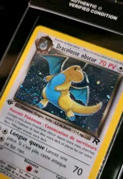Dracolosse Obscur Holo 5/82 Edition 1 Team Rocket Pokemon 2001 Swirl Spirouli FR - Image 4