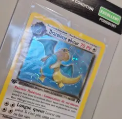 Dracolosse Obscur Holo 5/82 Edition 1 Team Rocket Pokemon 2001 Swirl Spirouli FR - Image 5