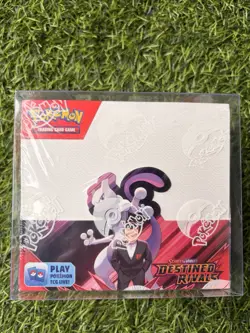 🔥Pokemon TCG Destined Rivals Booster Box Factory Sealed New w/ Protector🔥 - Image 1