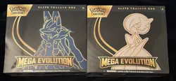 Pokemon Mega Evolution Elite Trainer Box ETB Set of 2 New Sealed - Image 1