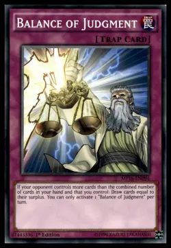 Balance of Judgment MP16-EN094 2016 Mega-Tins Mega Pack 1st Edition YuGiOh NM - Image 1