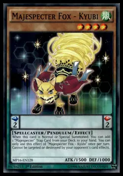 Majespecter Fox MP16-EN128 1st Edition YuGiOh NM - Image 1