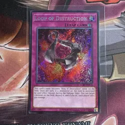 Yugioh Loop of Destruction LCKC-EN110 Secret Rare unlimited Ed NM - Image 1