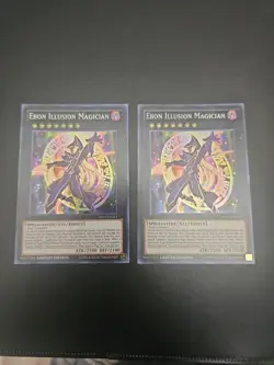 Yugioh - 2x Ebon Illusion Magician SHVI-ENSE1 1st Edition Super Rare NM - Image 1