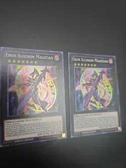 Yugioh - 2x Ebon Illusion Magician SHVI-ENSE1 1st Edition Super Rare NM - Image 2