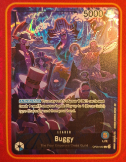 BUGGY OP09-042 ALTERNATE ART, 2ND ANNIVERSARY SET, 2025 ONE PIECE CARD GAME - Image 1
