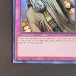 Yugioh TCG - 1x Solemn Judgement - MAZE-EN063 - NM/LP - 1st Super Rare - 2023 - Image 3