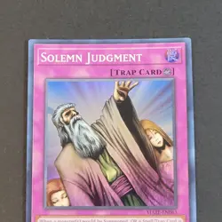 Yugioh TCG - 1x Solemn Judgement - MAZE-EN063 - NM/LP - 1st Super Rare - 2023 - Image 5