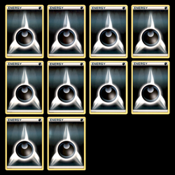 10x Darkness Energy Lot NNO Black White Energy (2011 Unnumbered) Pokemon Cards - Image 1