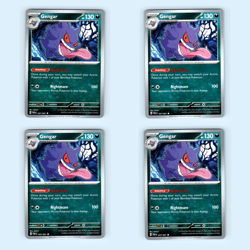4x Gengar 057/091 Scarlet Violet Series 2024 Pokemon Cards Playset Play Set TCG - Image 1
