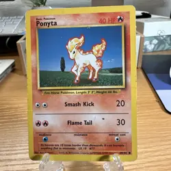 1995, 96, 98 Pokemon Card **Ponyta** - Base Set No. 60/102 - Common - Image 1