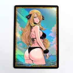 CYNTHIA Waifu Anime Card LIMITED 1/1 Custom TCG Holo Goddess Story ACG T11223 - Image 1