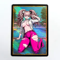 ENOSHIMA JUNKO Waifu Anime Card LIMITED 1/1 Custom TCG Holo T11230 - Image 1