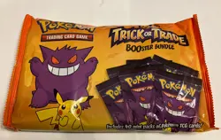 ⚡Pokemon TCG Trick or Treat Trade Booster Bundle 40 Packs Halloween Cards 👻 820650850783 - Image 1