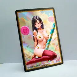 TIFA LOCKHART Waifu Anime Card LIMITED 1/1 Custom TCG Holo T11304 - Image 2
