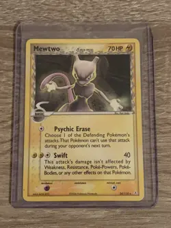 SHIPS SAME DAY Mewtwo 24/110 EX Holon Phantoms RARE Pokemon Card 2006 Played - Image 1