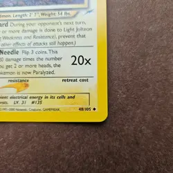 Light Jolteon 48/105 - Pokemon Neo Destiny Unlimited Card - LP - Image 5