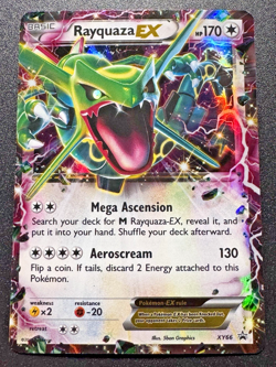 Rayquaza EX Promo XY66 Pokemon Card Holo Foil Rare LP - Image 1