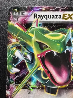 Rayquaza EX Promo XY66 Pokemon Card Holo Foil Rare LP - Image 3