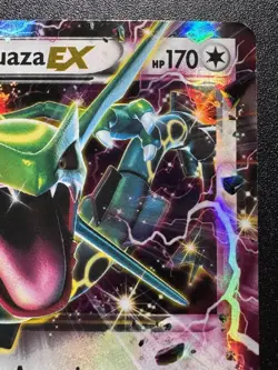 Rayquaza EX Promo XY66 Pokemon Card Holo Foil Rare LP - Image 4
