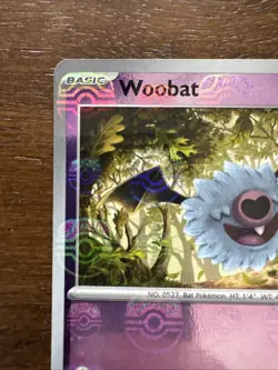 Woobat #036/086 (Master Ball Foil) - S&V White Flare Holo - Pokemon TCG Card NM - Image 2