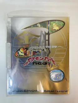 [p220]1999 POKEMON NEO GENESIS PREMIUM FILE 1 BINDER 9 CARD JAPANESE PROMO - Image 1
