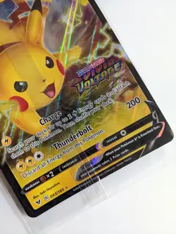 Pikachu V Jumbo Oversized Holo GAME U Promo Pokemon Card (043/185 Vivid Voltage) - Image 2