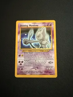 Shining Mewtwo Holo MP Secret Rare Card 109/105 Neo Destiny - Image 1