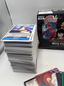 One Piece TCG OP09 Mixed Bundle. Common, Uncommon Cards Legends 300+ Cards - Image 4